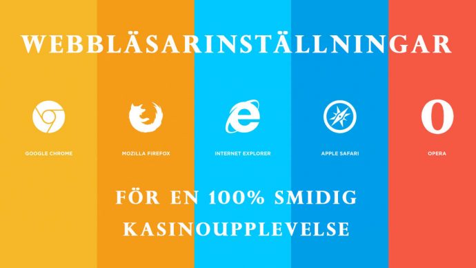 Webbläsarinställningar för en smidig kasinoupplevelse